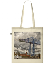 Load image into Gallery viewer, Sci-Fi Transporter Natural Cotton Tote Bag from Dafcun