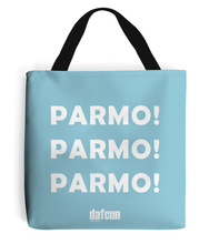 Load image into Gallery viewer, Parmo! Parmo! Parmo! Canvas Tote Bag (various colours)