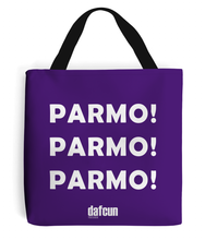 Load image into Gallery viewer, Parmo! Parmo! Parmo! Canvas Tote Bag (various colours)