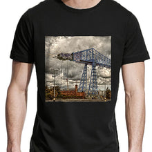 Load image into Gallery viewer, Sci-Fi Transporter Unisex Black t-shirt from Dafcun